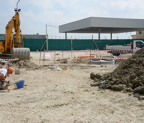 EV Charging Station Under Construction